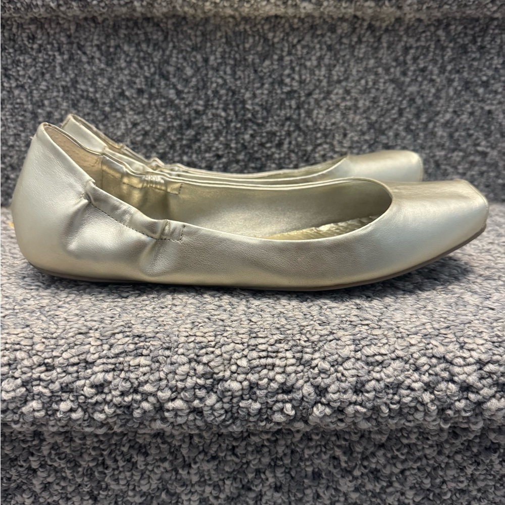 Jessica Simpson Gold Ballet Flats